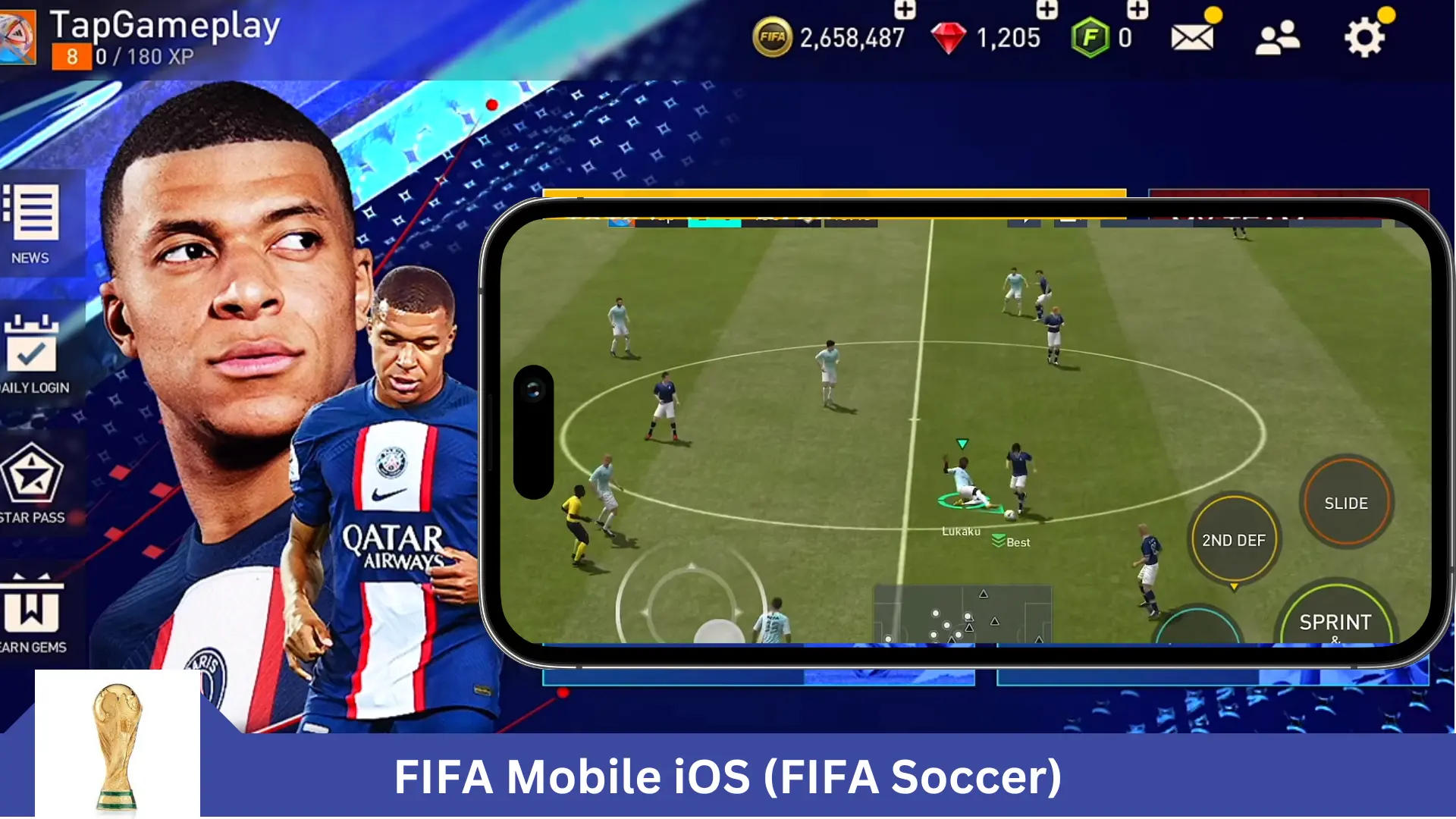 FIFA Mobile on iPhone 6 Plus ios 12.5.5 