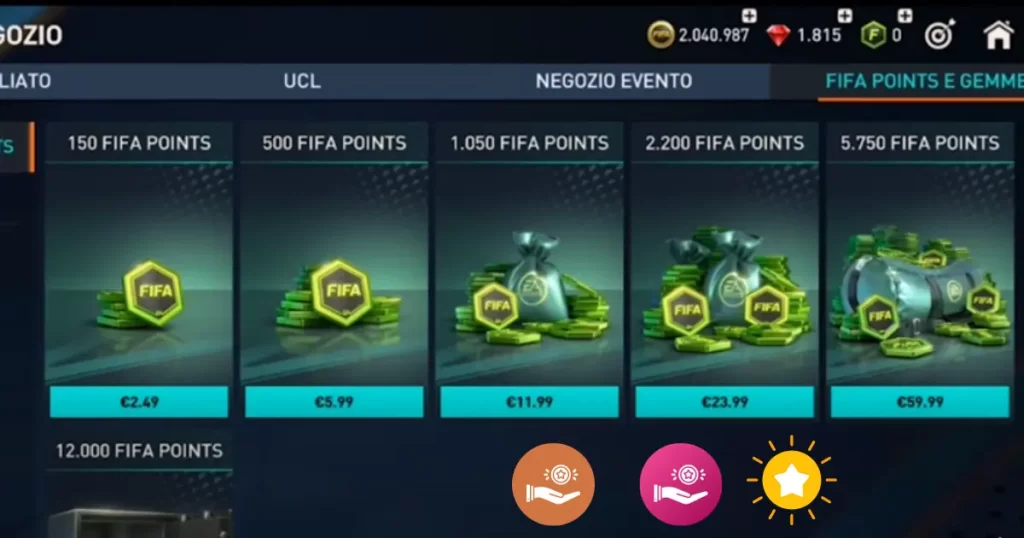 fifa mobile points