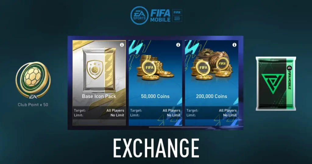 fifa mobile player items exchange